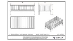 Peuter Bed 70 9 Peuter Bed 70 -Beddengoed Winkel Baby Bed 70 grijs 3