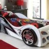Bed Brap Brap Raceauto 1 Bed Brap Brap Raceauto -Beddengoed Winkel Bed Brap Brap raceauto wit