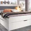 Bed Butiken Met Gestoffeerd Hoofdbord -Beddengoed Winkel Bed Butiken met gestoffeerd hoofdbord alpine wit