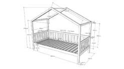 Sofabed Dallas Als Huis -Beddengoed Winkel Bed Dallas als huis antraciet