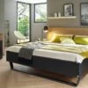 Bed Halifax 1 Bed Halifax -Beddengoed Winkel Bed Halifax grijs metallic eiken