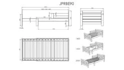 Bed Jumper -Beddengoed Winkel Bed Jumper grijs 3