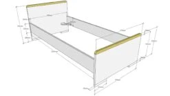 Bed Londen -Beddengoed Winkel Bed Londen antraciet 2