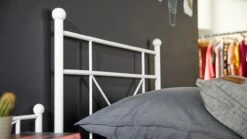 Bed Milano 1-persoons -Beddengoed Winkel Bed Milano wit 1