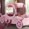 Koetsbed Royal Princess Kate -Beddengoed Winkel Bed Prinses Kate car roze
