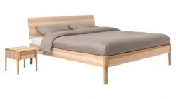 Karlsson Bed Sky Met Hoofdbord En Poten Hout -Beddengoed Winkel Bed Sky beuken met hoofdbord hout en poot hout beuken 2