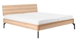 Karlsson Bed Sky Met Hoofdbord Hout En Poten Metaal 12 Karlsson Bed Sky Met Hoofdbord Hout En Poten Metaal -Beddengoed Winkel Bed Sky beuken met hoofdbord hout en poot metaal beuken 3
