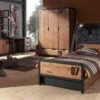 Bed Daan Met Slaaplade 2 Bed Daan Met Slaaplade -Beddengoed Winkel Bed met slaaplade Daan bruin zwart