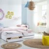 Bed Jip Met Slaaplade -Beddengoed Winkel Bed met slaaplade Jip wit grijs