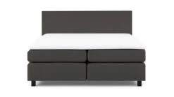 Karlsson Boxspring Autentik Vlak Met Gestoffeerd Matras -Beddengoed Winkel Boxspring Autentik Kurbat vlak met gestoffeerd matras anthracite 3