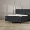 Boxspring Emma Deluxe Elegant Vlak Met Gestoffeerd Matras En Poot Zwart 2 Boxspring Emma Deluxe Elegant Vlak Met Gestoffeerd Matras En Poot Zwart -Beddengoed Winkel Boxspring Emma Deluxe Elegant vlak met gestoffeerd matras en poot zwart dark grey