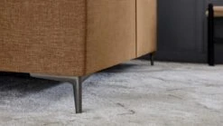 Boxspring Jade Vlak Met Gestoffeerd Matras -Beddengoed Winkel Boxspring Jade vlak met gestoffeerd matras cognac 3