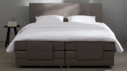 Nieuwe uitgaven -Beddengoed Winkel Boxspring Move verstelbaar met gestoffeerd matras antraciet 1