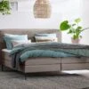 Boxspring Quartz Vlak Met Gestoffeerd Matras 2 Boxspring Quartz Vlak Met Gestoffeerd Matras -Beddengoed Winkel Boxspring Quartz vlak met gestoffeerd matras rpes 83