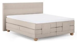 Karlsson Boxspring Solid Lina Verstelbaar Met Gestoffeerd Matras -Beddengoed Winkel Boxspring Solid Lina verstelbaar met gestoffeerd matras naturel 8