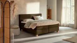 Karlsson Boxspring Solid Lina Vlak Met Gestoffeerd Matras