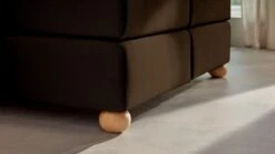 Karlsson Boxspring Solid Lina Vlak Met Gestoffeerd Matras -Beddengoed Winkel Boxspring Solid Lina vlak met gestoffeerd matras cappuccino 3