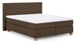 Karlsson Boxspring Solid Lina Vlak Met Gestoffeerd Matras -Beddengoed Winkel Boxspring Solid Lina vlak met gestoffeerd matras cappuccino 6