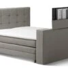 Karlsson Boxspring Unik Varje Verstelbaar Met Gestoffeerd Matras En Voetbord Met Tv-lift -Beddengoed Winkel Boxspring Unik Varje verstelbaar met gestoffeerd matras en voetbord met TV lift wood