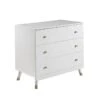 Commode Billy 1 Commode Billy -Beddengoed Winkel Commode Billy met 3 laden wit
