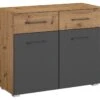Commode Birmingham Met 2 Deuren En 2 Laden -Beddengoed Winkel Commode Birmingham met 2 deuren en 2 laden bruin