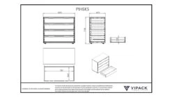Commode 4 Laden Pino/Scott 7 Commode 4 Laden Pino/Scott -Beddengoed Winkel Commode Pino 4 laden wit 2
