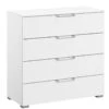 Commode Sydney Met 4 Laden Breed 2 Commode Sydney Met 4 Laden Breed -Beddengoed Winkel Commode Sydney met 4 laden breed wit