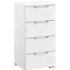 Commode Sydney Met 4 Laden Smal -Beddengoed Winkel Commode Sydney met 4 laden smal wit