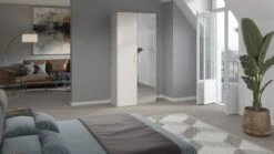 Beddengoed Winkel -Beddengoed Winkel Draaideurkast Compact met spiegel wit 1