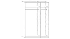 Draaideurkast Spiez -Beddengoed Winkel Draaideurkast Spiez wit hoogglans wit 1