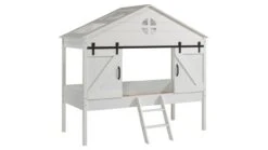 Halfhoogslaper Barnie -Beddengoed Winkel Halfhoogslaper Barnie wit 2