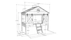 Halfhoogslaper Barnie -Beddengoed Winkel Halfhoogslaper Barnie wit 3