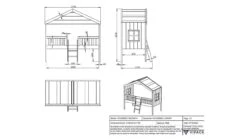 Halfhoogslaper HuisBed -Beddengoed Winkel Halfhoogslaper HuisBed wit 3