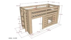 Halfhoogslaper Oliver -Beddengoed Winkel Halfhoogslaper Oliver bruin 2