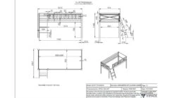 Halfhoogslaper Scott Met Bureau, Boekenkast En Commode 15 Halfhoogslaper Scott Met Bureau, Boekenkast En Commode -Beddengoed Winkel Halfhoogslaper Scott met bureau boekenkast en commode wit 6