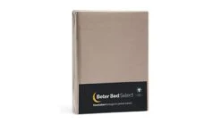 Hoeslaken Beter Bed Select Biologisch Perkal Matras -Beddengoed Winkel Hoeslaken Biologisch perkal matras taupe 4