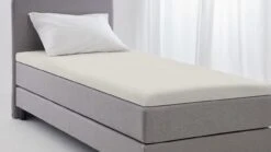 Hoeslaken Beter Bed Select Biologisch Perkal Topper 8 Hoeslaken Beter Bed Select Biologisch Perkal Topper -Beddengoed Winkel Hoeslaken Biologisch perkal topper grijs 1