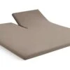 Hoeslaken Kayori Jersey Kyoto Splittopper -Beddengoed Winkel Hoeslaken Jersey Kyoto splittopper taupe