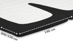 Nieuwe uitgaven -Beddengoed Winkel Hoeslaken Jersey splittopper zwart 1