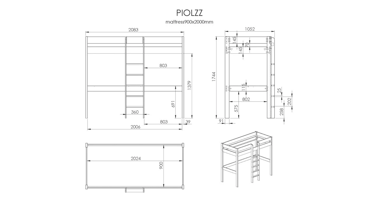 Hoogslaper Pino Hoog 5 Hoogslaper Pino Hoog - Afbeelding 3