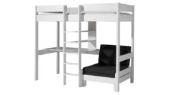 Hoogslaper Pino Met Zetelbed 13 Hoogslaper Pino Met Zetelbed -Beddengoed Winkel Hoogslaper Pino met zetelbed wit 3