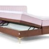 Opbergbox Ruby Vlak Met Gestoffeerde Matras -Beddengoed Winkel Opbergbox Ruby vlak met gestoffeerde matras roze bruin