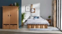 Paper Bed -Beddengoed Winkel Paper Bed met laden bruin 5