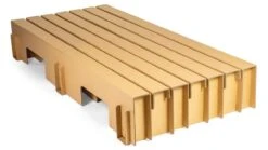 Paper Bed -Beddengoed Winkel Paper Bed met laden bruin 6