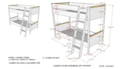 Stapelbed Londen 7 Stapelbed Londen -Beddengoed Winkel Stapelbed Londen wit 2