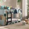 Stapelbed Luca Jungle 1 Stapelbed Luca Jungle -Beddengoed Winkel Stapelbed Luca Jungle mintgroen