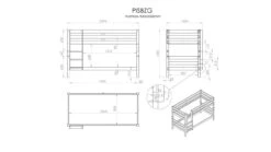 Stapelbed Pino 140 Cm Hoog -Beddengoed Winkel Stapelbed Pino 140 cm hoog natuur 2