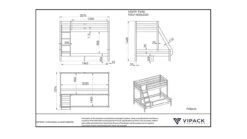 Stapelbed Pino Martin 7 Stapelbed Pino Martin -Beddengoed Winkel Stapelbed Pino Martin natuur00 2