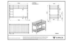 Stapelbed Pino -Beddengoed Winkel Stapelbed Pino bruin 2