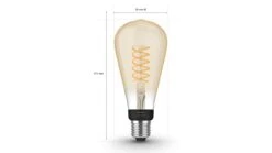 Verlichting Philips Hue Filamentlamp White Edison ST72/E27 -Beddengoed Winkel Verlichting Philips Hue Filamentlamp White Edison ST72 E27 2